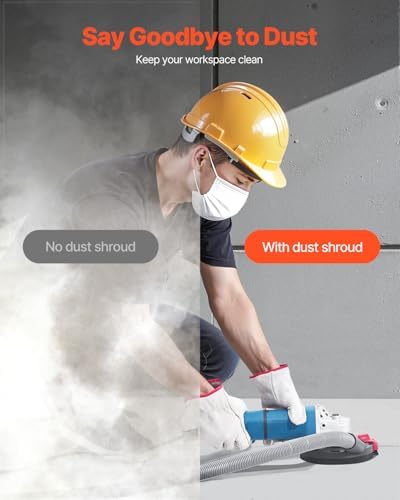 VEVOR Grinding Dust Shroud for Angle Grinder, Universal 4-5 in, Surface Grind...
