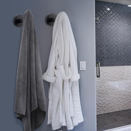 NearMoon Bath Towel Hooks- SUS 304 Stainless Steel Robe Hook Holder, Heavy Du...