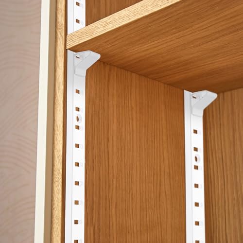 Yaocom 12 Pcs 36 Inch Shelf Pilaster Mortise Mount Pilaster Strip, White