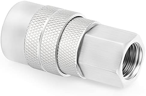 GASHER 12PCS 1/4-Inch Female Industrial Coupler,1/4 Basic Flow Quick Connect ...