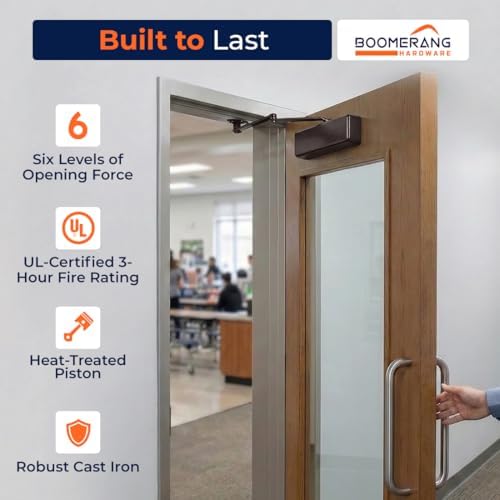 Boomerang D9016 Extra Heavy-Duty Designer Auto Commercial Door Closer
