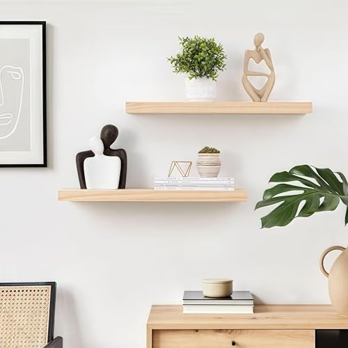 4pcs Wall Shelf Brackets Heavy Duty Floating Shelf Bracket Hidden,Invisible B...
