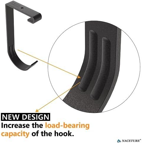 NACETURE Garage Ceiling Rack Bike Hooks, 8 Pack Storage Hooks (Flat Hook)