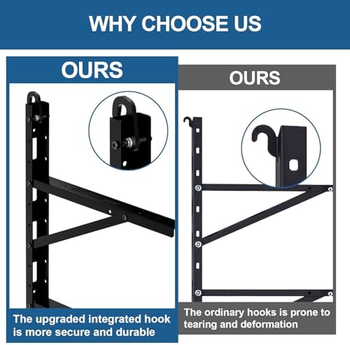 2 Pcs Shipping Container Shelving Bracket, 22"(D) x 46.5"(H)