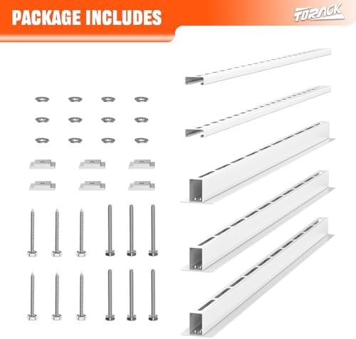 TORACK Garage Ceiling Bin Storage Rack, Overhead Tote Storage Rail System