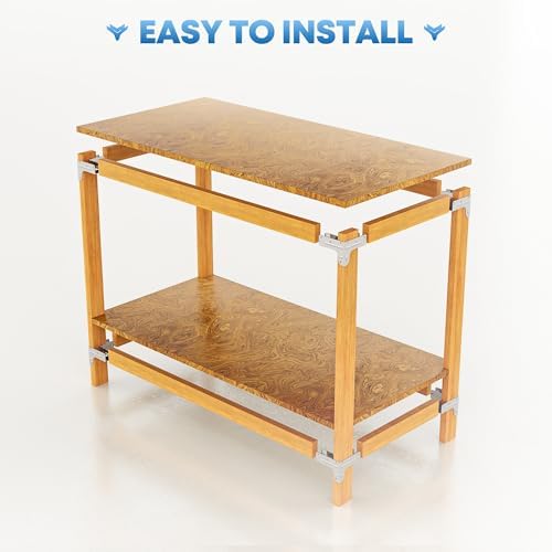 Workbench and Shelving Hardware Kit - Galvanized Steel Workbench Bracket Kit ...