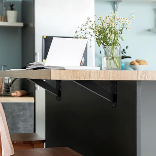 Wdwlbsm 2Pcs Shelf Bracket Heavy Duty 12 Inch Shelf Brackets Steel Mantel Bra...