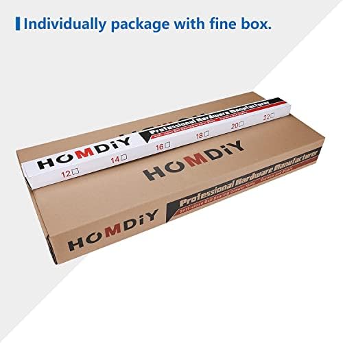 homdiy 10 Pair Soft Close Drawer Slides 22 Inch,Heavy Duty Side Mount Rails