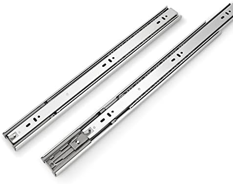 Gobrico 10 Pairs 20-Inch Rear/Side Mount Soft Close Drawer Slides with Bracke...