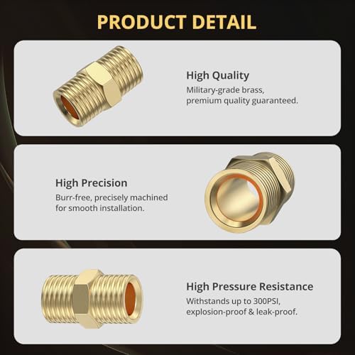 AMTOVL Air Coupler & Plug Kit 47PCS – 1/4" NPT Air Hose Fittings Set