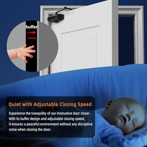 Ougourim Door Closers Commercial Heavy Duty Automatic Door Closer Residential...