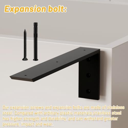 Countertop Support Bracket 16 inch 3 Pack (3/8" Thick),Premium Heavy Dut...