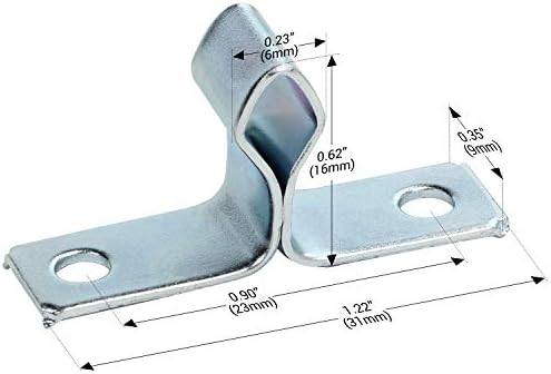 Rok Hardware 50 Pack of Zinc Double Roller Catch with Prong for Cabinet Doors...