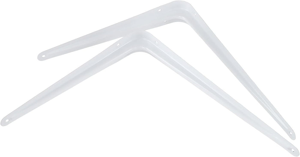 SOUJAP 24 Pack 10 x 12 Inch White Shelving Brackets, Metal L Brackets Support...