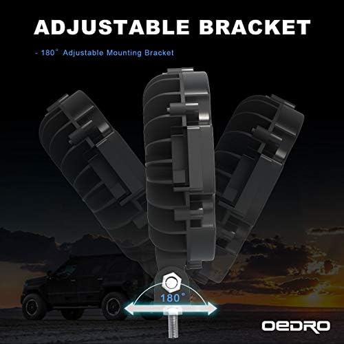 OEDRO 7 Inch LED Light Pods, 51W Round Spot Light Pod 5100LM 2Pcs