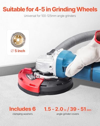 VEVOR Grinding Dust Shroud for Angle Grinder, Universal 4-5 in, Surface Grind...