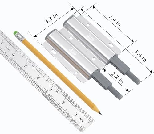 Jiayi Push Catch Metal Heavy Duty 4 Pack Double Push to Open Door Latch Touch...
