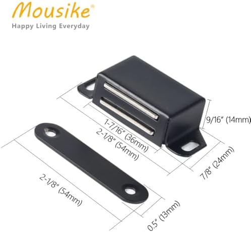 Mousike Cabinet Magnets 30lb Strong Catch for Kitchen Cupboard Door 16Pack