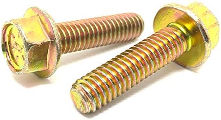 (50 Pieces) 3/8-16x1-1/4 Grade 8 Hex Flange Bolts Screws UNC Coarse Full Thre...