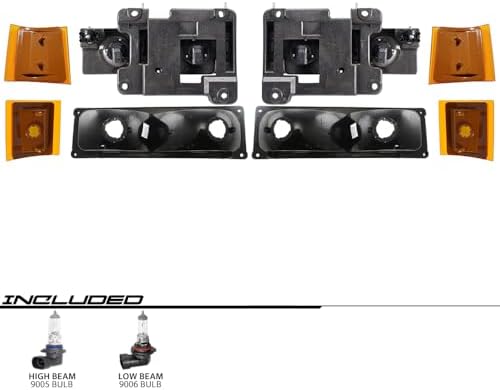 EPIC LIGHTING OE Spec-B Replacement Halogen Headlights Signal Lights Side Mar...