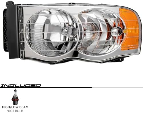 EPIC LIGHTING OE Spec Halogen Headlight Assembly Replacement for DGE 02-05 RA...