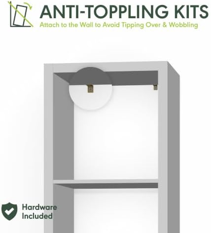 Furinno Cubic Extra Thick 3-Cube Closet Organizers and Storage, Sage Green