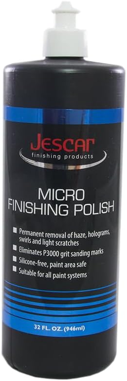 Jescar Micro Finishing Polish - 32oz - Ultra-Fine Polish, Removes P3000 grit ...