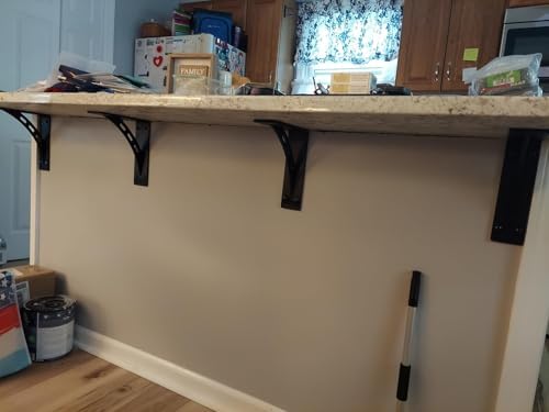 16 inch x 12 inch Heavy Duty Shelf Brackets , Metal Mantel Brackets (Set of 2...