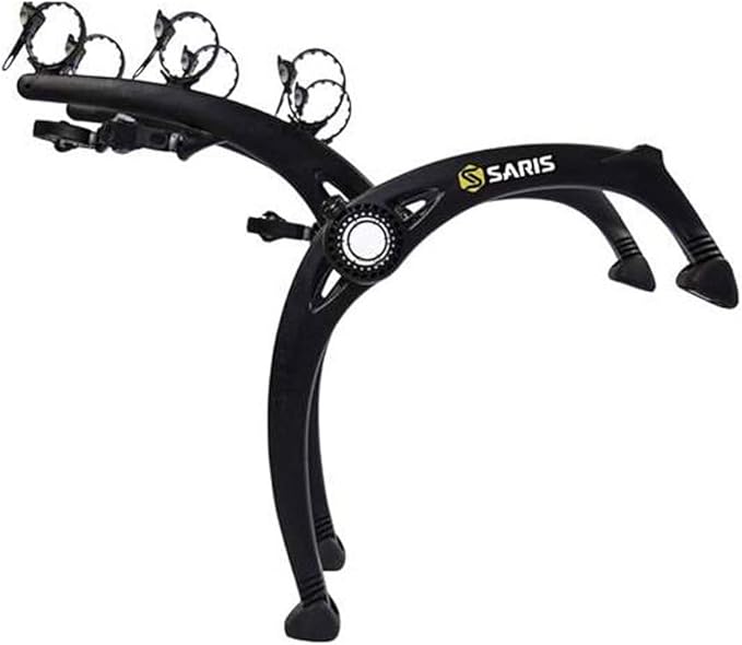 Saris Bones EX 3-Bike Trunk Rack Bicycle Carrier, Anti-Sway Straps, Fits Most