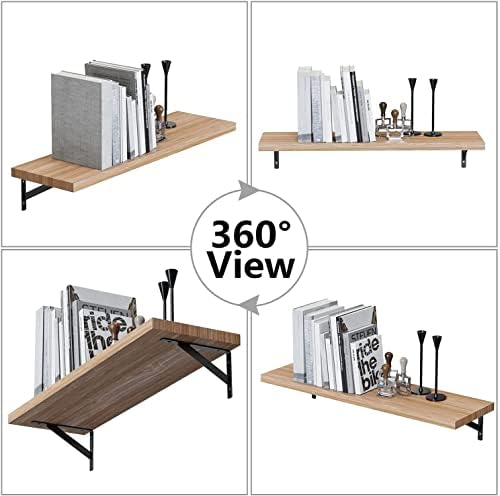 10 Inch Shelf Brackets , 10 Pack Heavy Duty L Brackets for Shelves, 90 Degree...