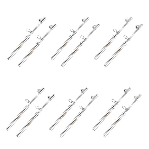 GODESON Dual Head Tire Pressure Gauge, Heavy Duty Pen Tire Gauge Range (12-Pack)