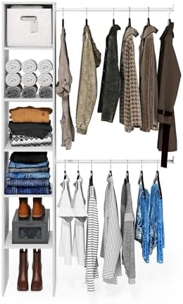 Furinno FANO Closet Organizers and Storage, 5-Tier Closet Storage Organizer w...