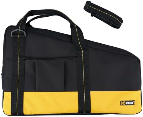 KUNN Shoulder Framing Nailer Bag with Dual Lockable Zipper,Extra pockets for ...
