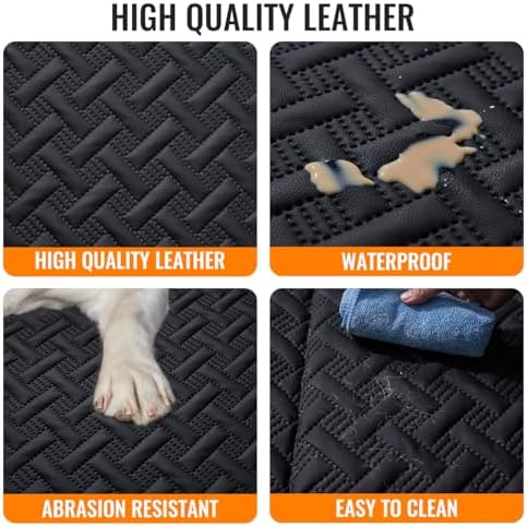 MAXFUT Dog Car Seat Cover for Back Seat,Seat Extender for Full Size Truck