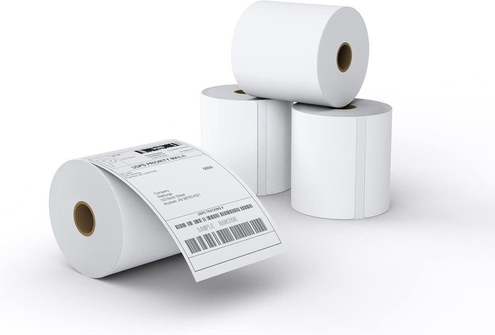 MFLABEL 4x6 Direct Thermal Shipping Labels - 4 Rolls of 450 Labels/Roll, Comp...