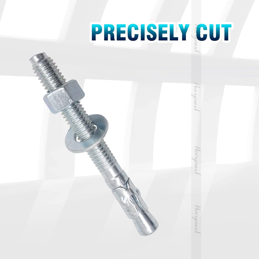 1/2 Concrete Anchors, 1/2 Wedge Anchors Bolts, 4-1/2" L, 30 Pcs