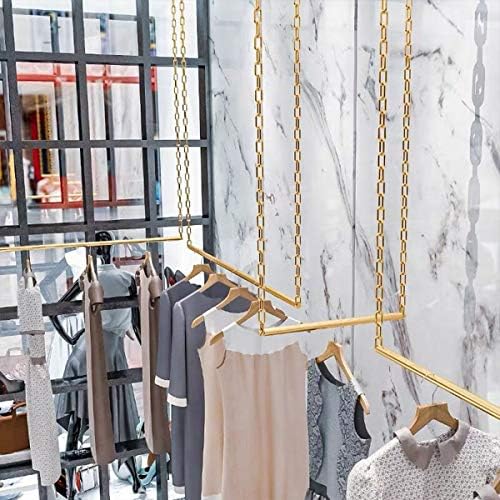 2 Pcs Creative Adjustable Height Clothing Storage Chain Garment Rack, Wedding...