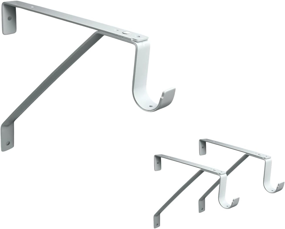 QCAA Heavy Duty Adjustable Shelf Rod Support Bracket for 3/4" Wall Cleat...