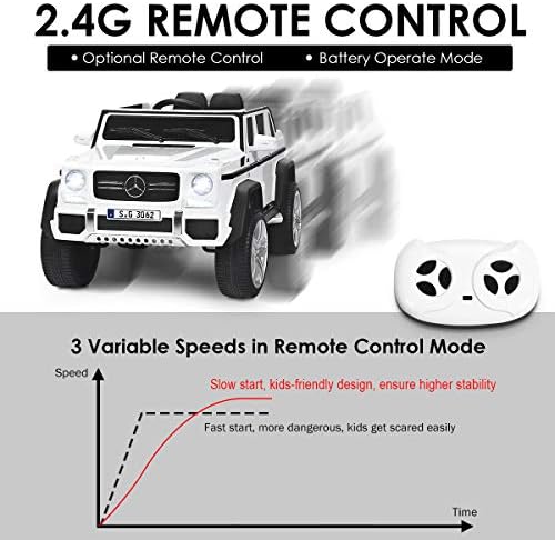 Costzon Ride on Car, Licensed Mercedes-Benz Maybach, 12V Battery Powered