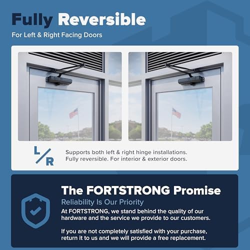 Commercial Door Closer – Heavy Duty Grade 1 Automatic Door Closer for Commerc...