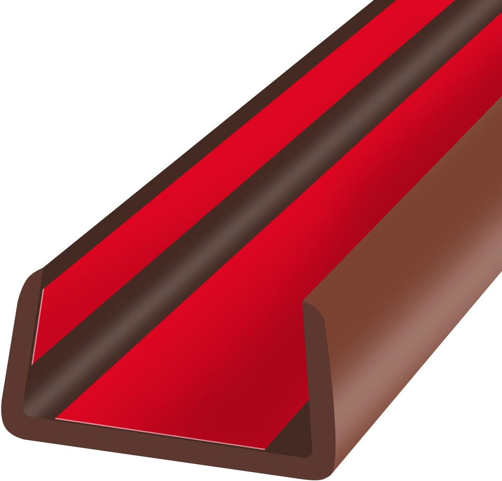 Rubber Edge Trim, Flexible Self-Adhesive U Shaped Peel and Stick Edge Banding