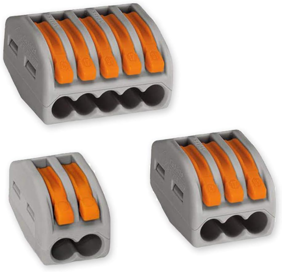 WAGO 222 Lever-Nuts 140pc Wire Connector Assortment Pack