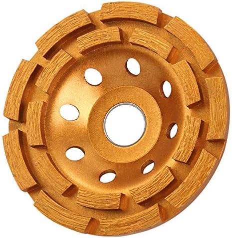 Original Gold KSEIBI 4-1/2-Inch Diamond Cup Wheel Turbo Blade and Double Row ...