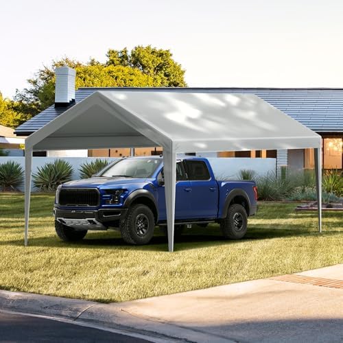 VEVOR Carport Replacement Canopy Cover 10 x 20 ft, Garage Top Tent Shelter Ta...