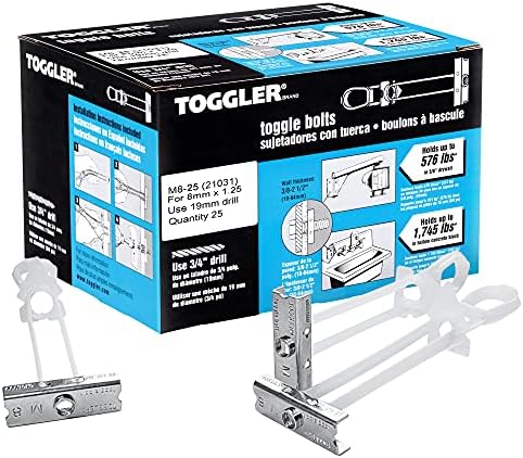 TOGGLER SNAPTOGGLE BM8 Toggle Anchors for M8 Fasteners, Pack of 50