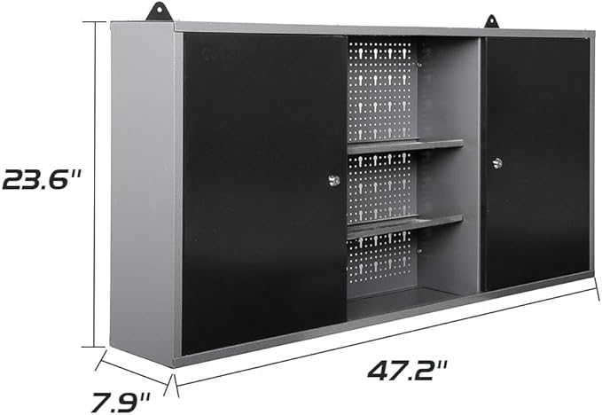 JZD Steel Wall Mount Storage Cabinet System