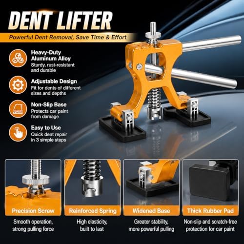 Auto Paintless Dent Removal Kit – Adjustable Paintless Dent Repair Tool for A...