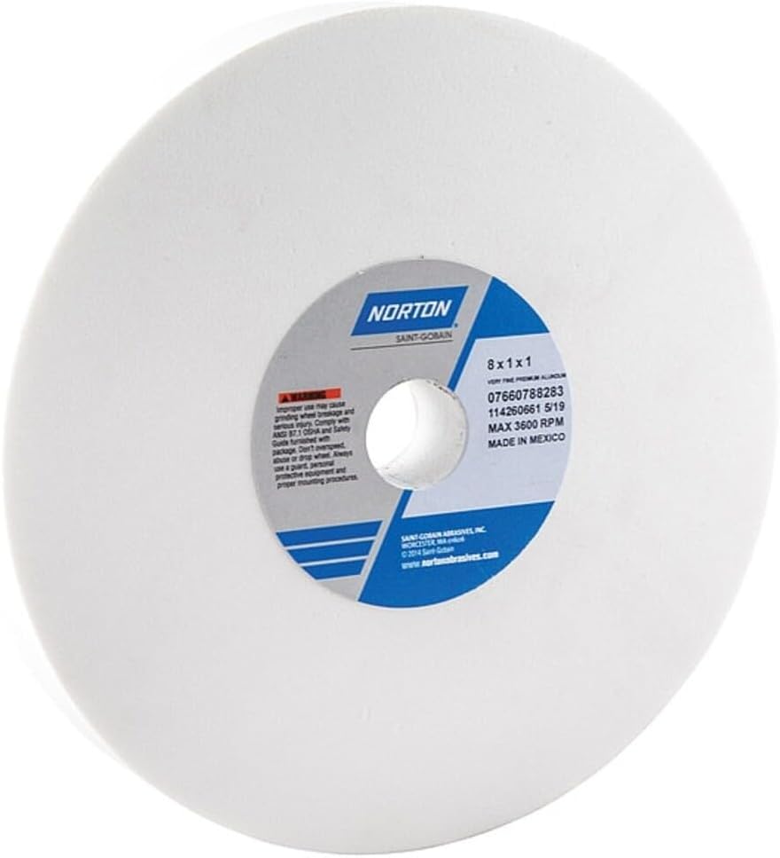 Norton Grinding Wheel, Premium Bench and Pedestal Aluminum Oxide Bench Grinde...