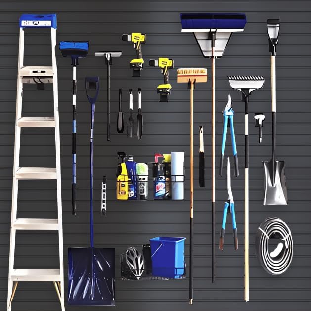NeatiEase Slatwall Panel Wall Storage Systems, 4 x 8ft Slat Wall Paneling