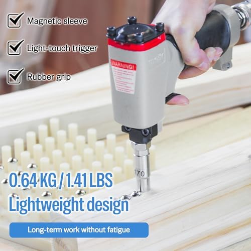 meite 1170 Pneumatic Deco Nail Gun 7/16 Inch (11.7mm) Head Diameter Air Decor...